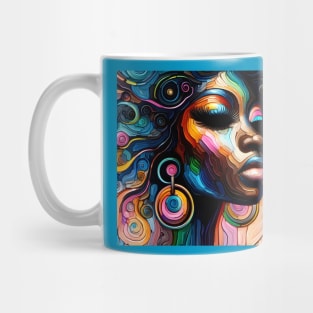 Abstract face painting #2. By Charlotte VanRoss (cvanross) Mug